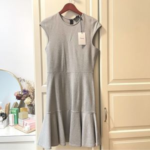 NWT THEORY ESSENTIAL FLARE PONTE DRESS SZ 10